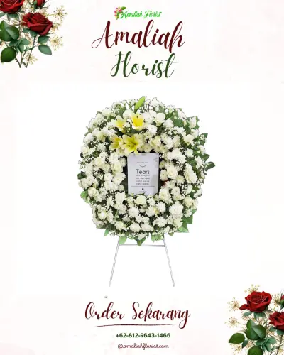 Krans Bunga Duka Cita di Semangkung
